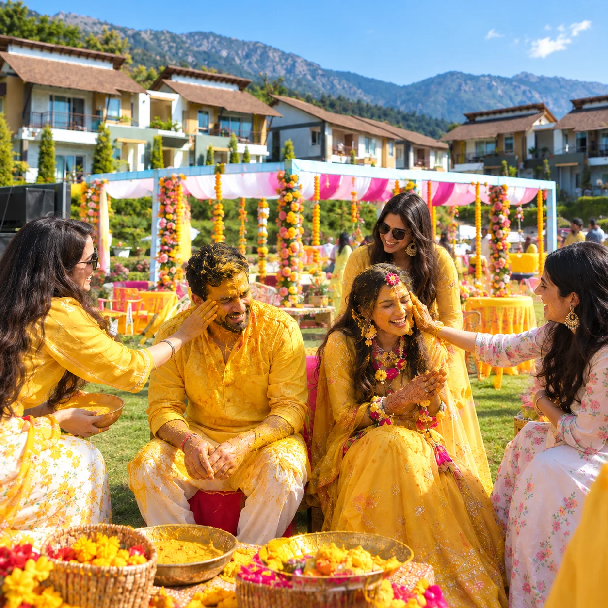 Haldi on the Lawn at Evara Spa & Resort