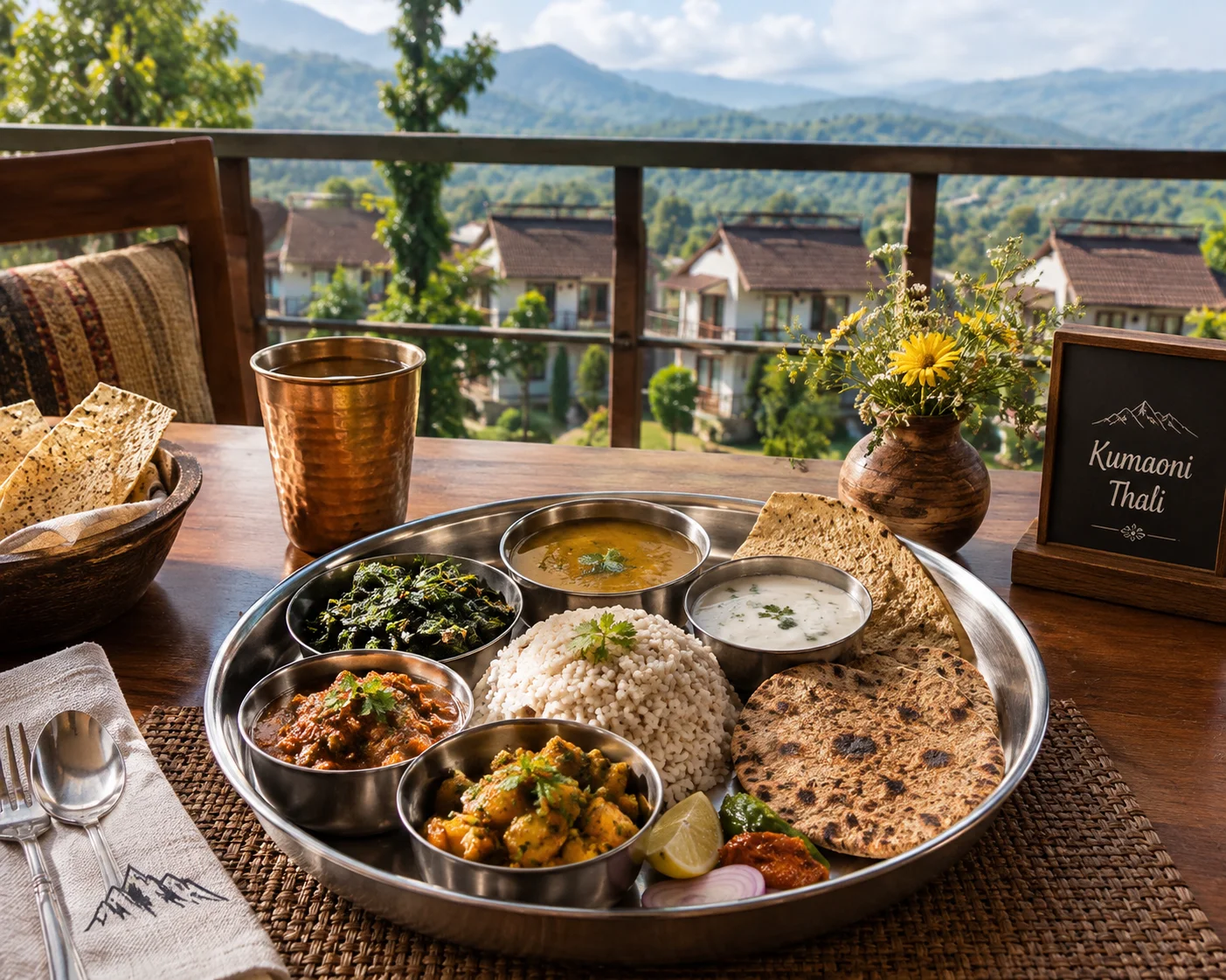 Kumaoni Thali at Evara restaurant
