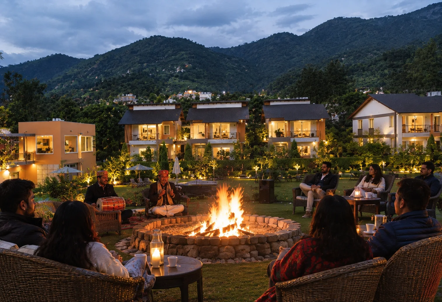 Bonfire Chai & Pakora at Evara restaurant